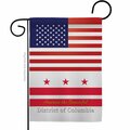 Guarderia 13 x 18.5 in. USA District of Columbia American State Vertical Garden Flag with Double-Sided GU4070609